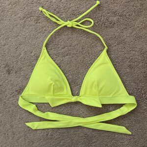 Victoria's Secret bright yellow push-up bikini top size small